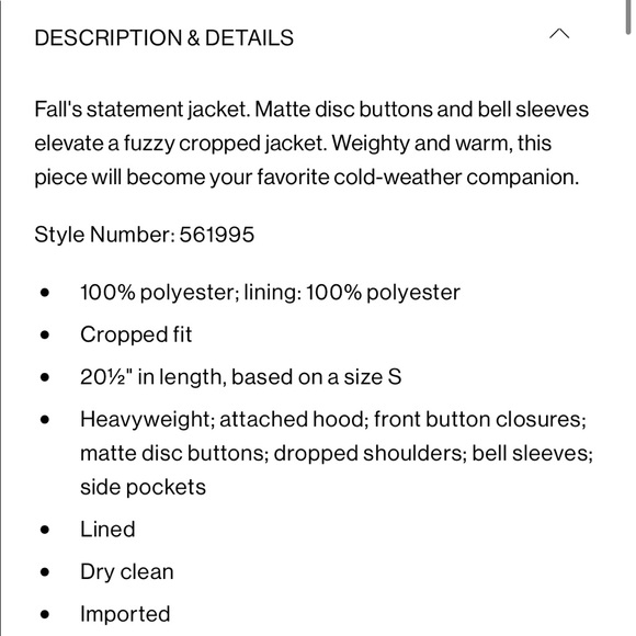 BNWT Club Monaco Cropped Teddy Coat - Picture 2 of 7